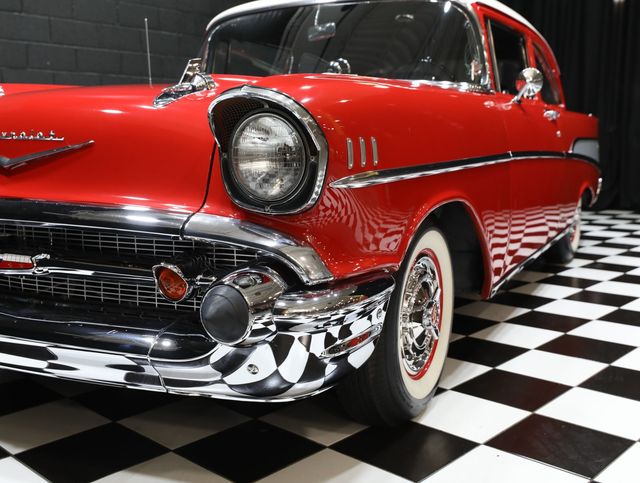 1957 Chevrolet Bel Air CORVETTE RED - LOADED - 5 SPEED - 23056682 - 8