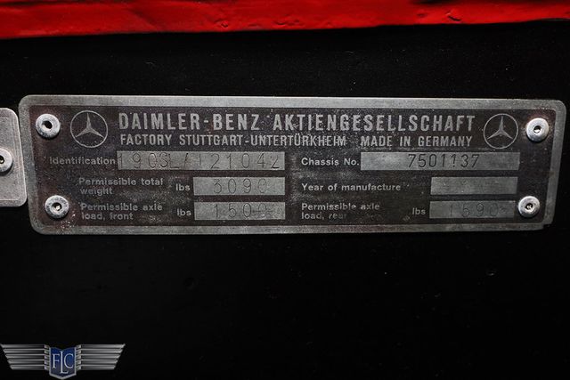 1957 Mercedes-Benz 190SL  - 22920917 - 34