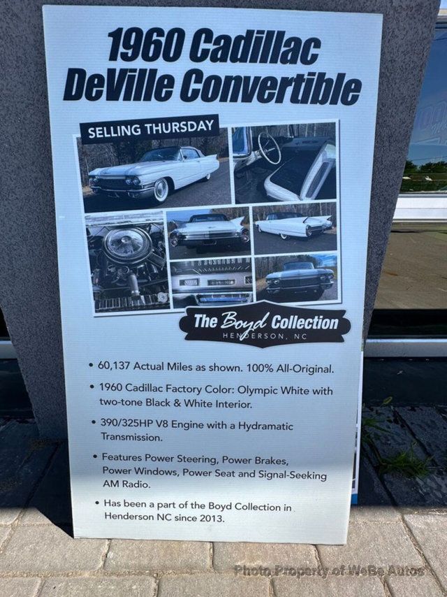 1960 Cadillac DeVille Convertible  - 22474518 - 69