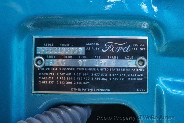 1961 Ford Galaxie Convertible Factory Z Code 390 V8 - 23014676 - 63