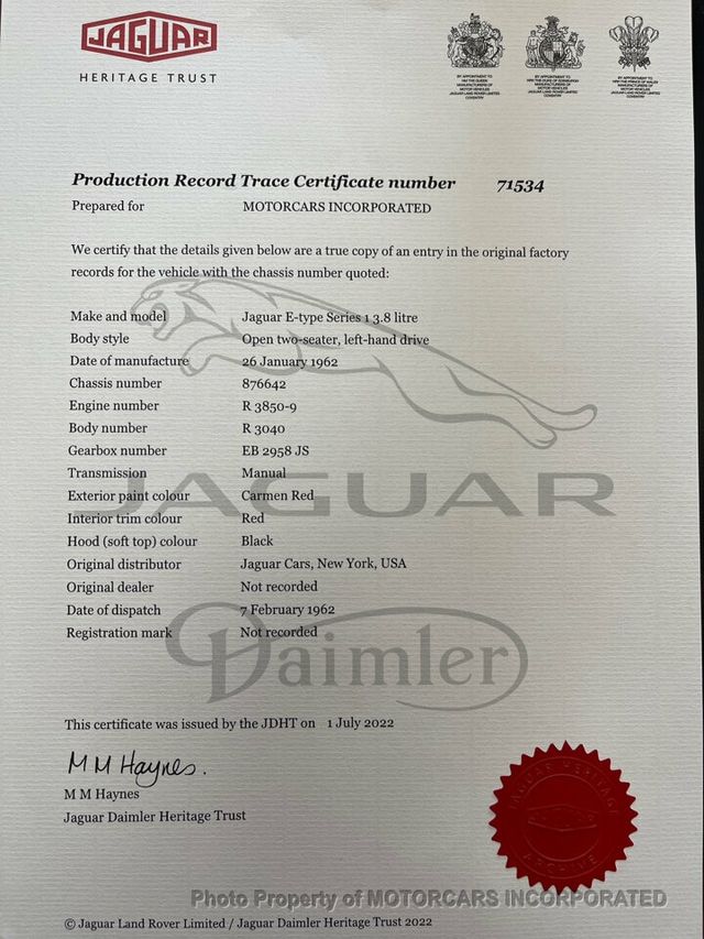 1962 Jaguar E-Type 1962 JAGUAR S1 E-TYPE OPEN TWO SEATER - 21813404 - 39
