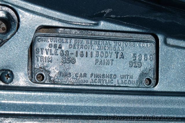 1963 Chevrolet Bel Air V8 Automatic Nice Car! - 22479550 - 42