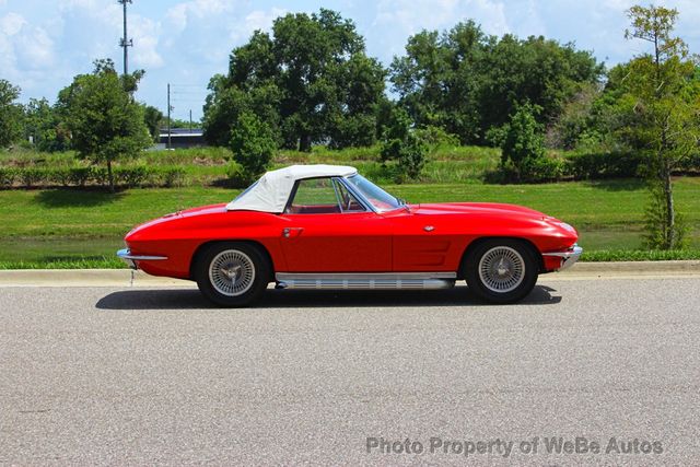 1963 Chevrolet Corvette 327/340 HP 4-Speed, Factory Power Windows - 23047856 - 41