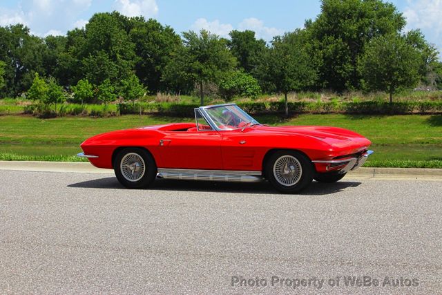 1963 Chevrolet Corvette 327/340 HP 4-Speed, Factory Power Windows - 23047856 - 48