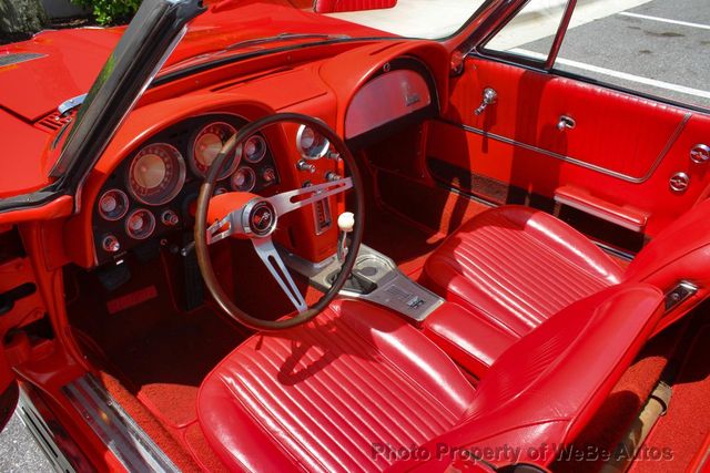 1963 Chevrolet Corvette 327/340 HP 4-Speed, Factory Power Windows - 23047856 - 62