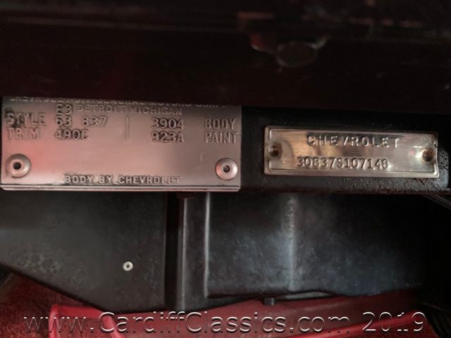 1963 Chevrolet CORVETTE  SPLIT WINDOW  - 18515922 - 50