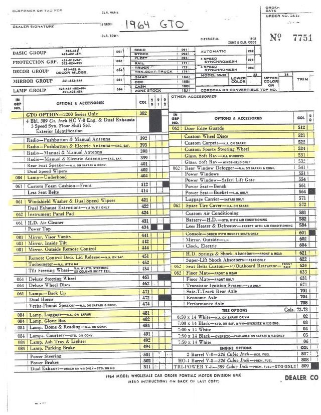 1964 Pontiac GTO  - 19070647 - 62