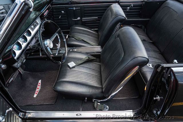 1964 Pontiac GTO Lemans PHS Docs, Triple Black, GTO Badged, Power Top, Classic Pontiac Style - 22836915 - 10