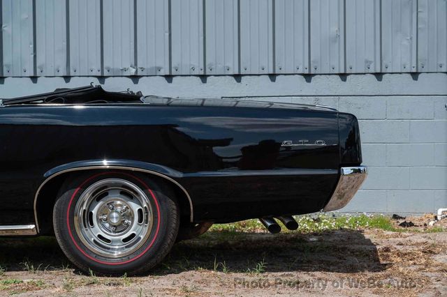 1964 Pontiac GTO Lemans PHS Docs, Triple Black, GTO Badged, Power Top, Classic Pontiac Style - 22836915 - 28