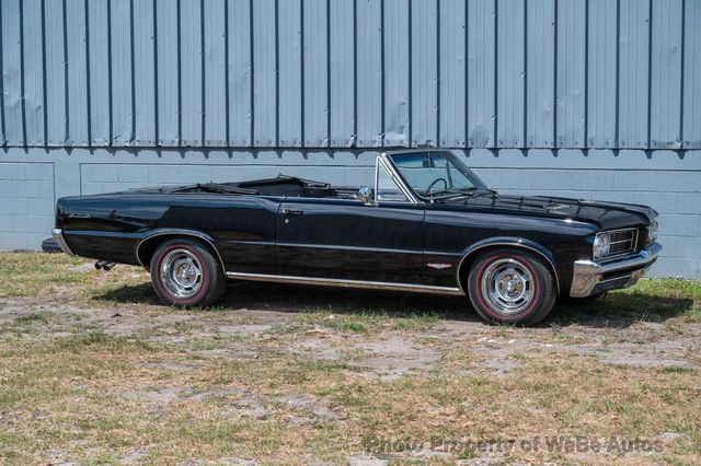 1964 Pontiac GTO Lemans PHS Docs, Triple Black, GTO Badged, Power Top, Classic Pontiac Style - 22836915 - 49