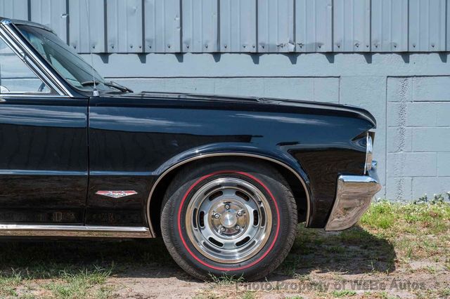 1964 Pontiac GTO Lemans PHS Docs, Triple Black, GTO Badged, Power Top, Classic Pontiac Style - 22836915 - 53