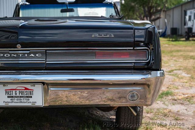 1964 Pontiac GTO Lemans PHS Docs, Triple Black, GTO Badged, Power Top, Classic Pontiac Style - 22836915 - 61