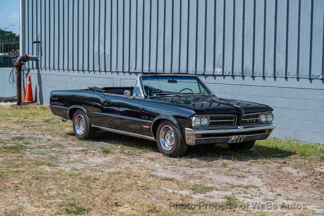 1964 Pontiac GTO Lemans PHS Docs, Triple Black, GTO Badged, Power Top, Classic Pontiac Style - 22836915 - 6