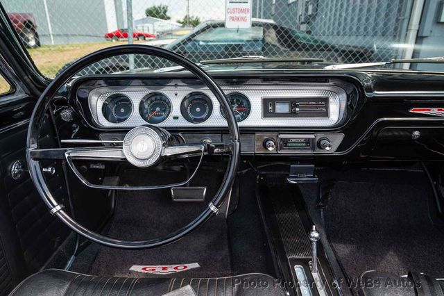 1964 Pontiac GTO Lemans PHS Docs, Triple Black, GTO Badged, Power Top, Classic Pontiac Style - 22836915 - 74