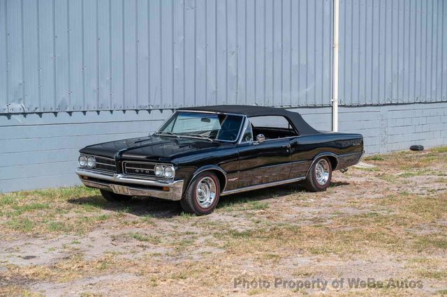 1964 Used Pontiac GTO Lemans PHS Docs, Triple Black, GTO Badged