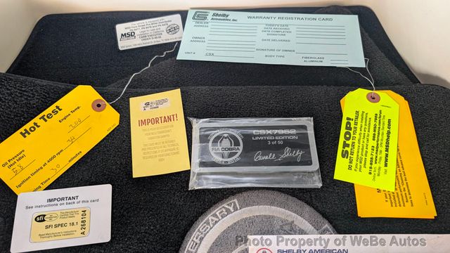 1964 Shelby Cobra FIA 50th Anniversary Limited Edition For Sale - 22813917 - 99