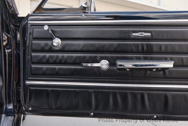 1965 Chevrolet Chevelle Malibu SS Convertible Triple Black with AC - 22431093 - 75