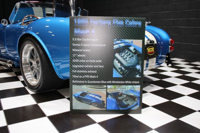 1965 Shelby Cobra COYOTE 5.0 - 5 SPEED - FACTORY FIVE - 23056688 - 96