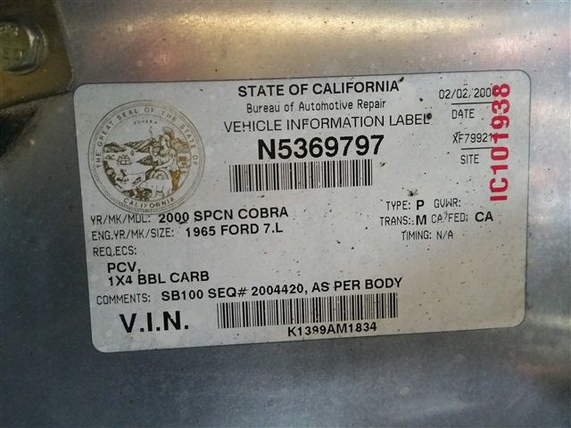 1965 Superformance Mark III Shelby 427 Roadster - 13835506 - 29