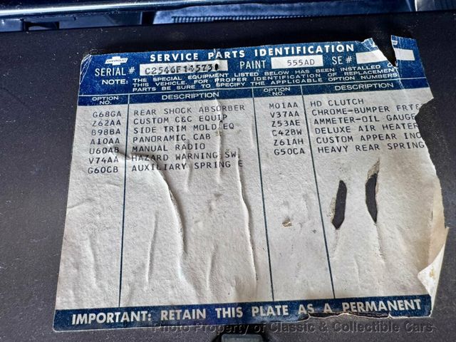 1966 Chevrolet C20 32K Original Miles - Big Window - Unmolested Original - 23066008 - 23