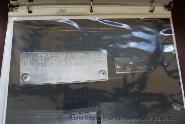 1966 Chevrolet CORVETTE OWN FOR $899, MATCHING #'s 427 ROADSTER  - 21168657 - 57