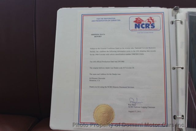 1966 Chevrolet CORVETTE OWN FOR $899, MATCHING #'s 427 ROADSTER  - 21168657 - 8