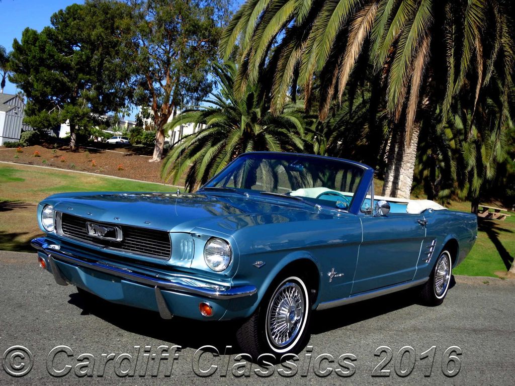 1966 Ford Mustang Convertible 289ci V8 1-Owner - 15562280 - 0