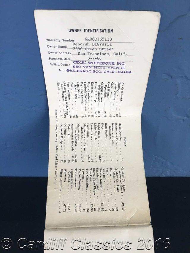 1966 Ford Mustang Convertible 289ci V8 1-Owner - 15562280 - 32