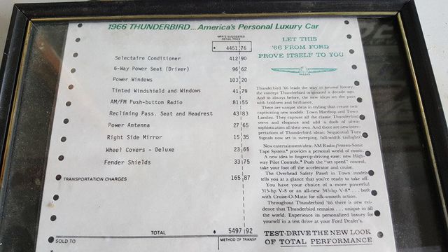 1966 Ford THUNDERBIRD  - 15208172 - 96