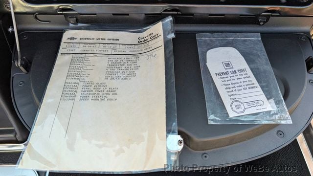1967 Chevrolet Corvette 427/390 Air Conditioning For Sale - 22865435 - 95
