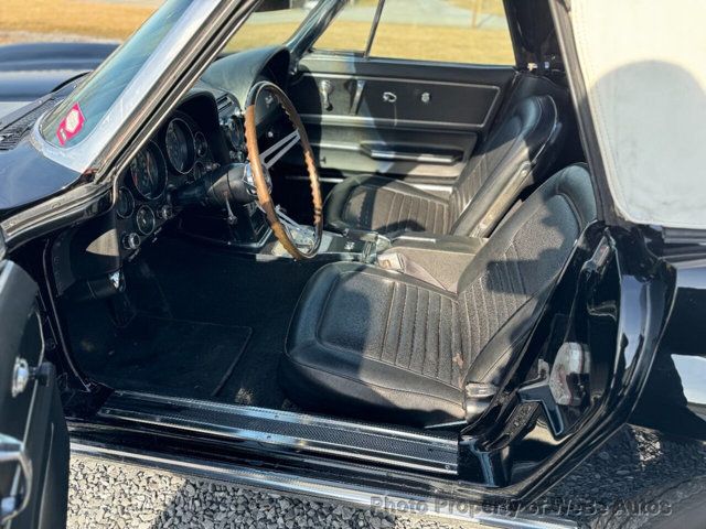 1967 Chevrolet Corvette RealTuxedoBlack/BlackFactoryA/C 2top Conv - 22459428 - 19