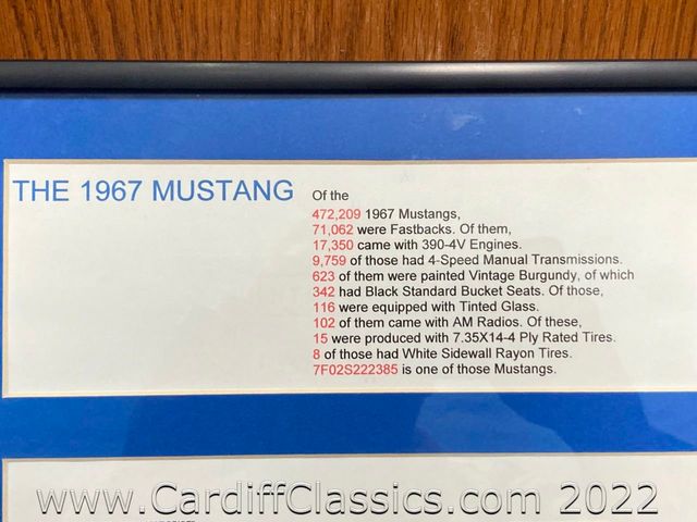 1967 Ford Mustang S Fastback  - 21321557 - 25