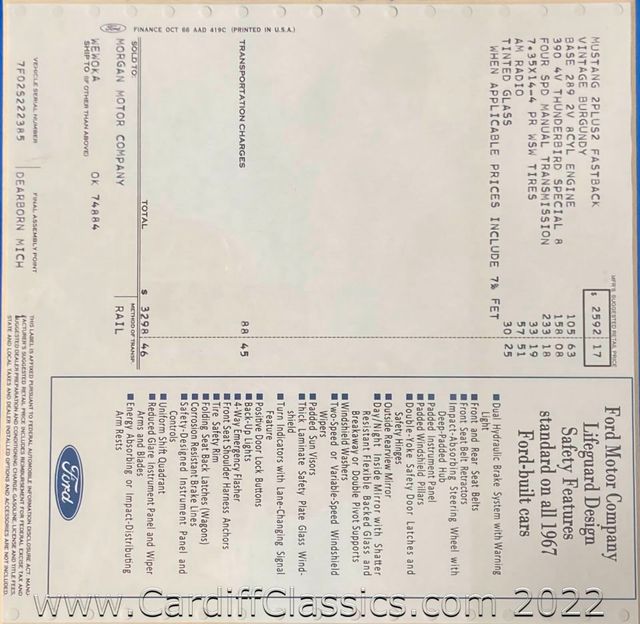 1967 Ford Mustang S Fastback  - 21321557 - 46