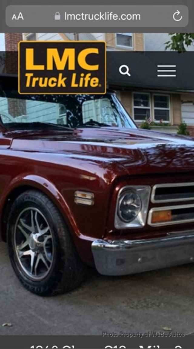 1968 Chevrolet C10 Pickup For Sale - 22992377 - 66