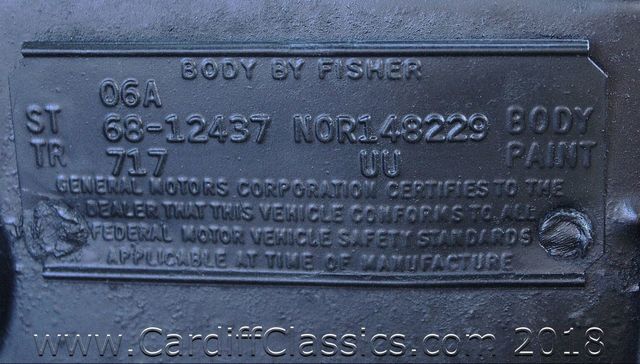 1968 Chevrolet CAMARO 396  - 18074968 - 26