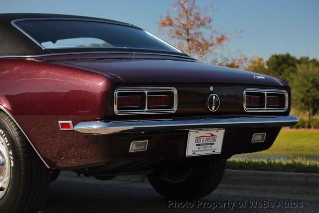 1968 Chevrolet Camaro RS Matching Numbers 327 Automatic - 22958685 - 30