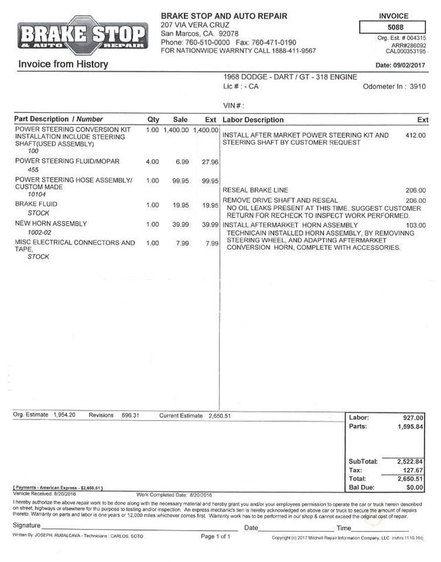 1968 Dodge Dart GT RARE CONVERTIBLE DART GT  - 18130679 - 31