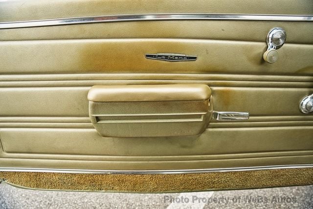 1968 Pontiac Lemans Bucket Seats, Factory AC, Low Miles - 23027897 - 62