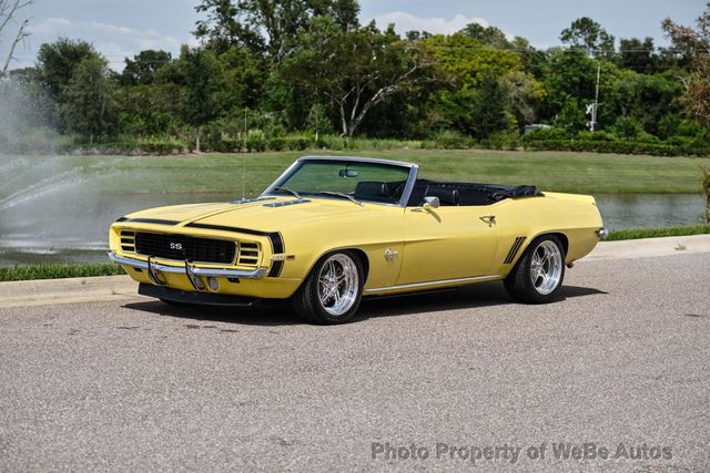 1969 Chevrolet Camaro SS Convertible Restored - 22107670 - 0