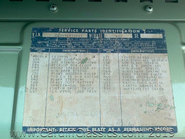 1969 Chevrolet C-20  - 19003146 - 25