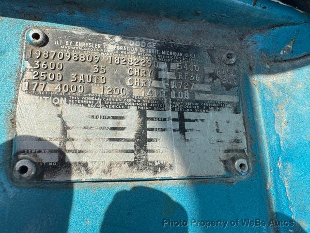 1969 Dodge A100 Shorty Van For Sale - 23026908 - 18