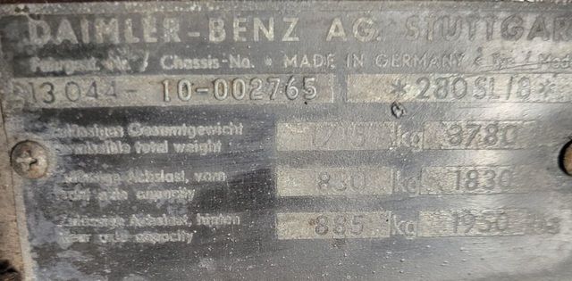 1969 Mercedes-Benz 280SL 1969 MERCEDES-BENZ 280SL,REMOVABLE HARDTOP! - 21386356 - 41