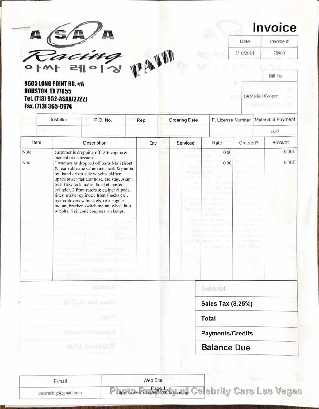 1969 MINI Morris mini cooper Restomod Honda D16 engine swap  - 22946737 - 61