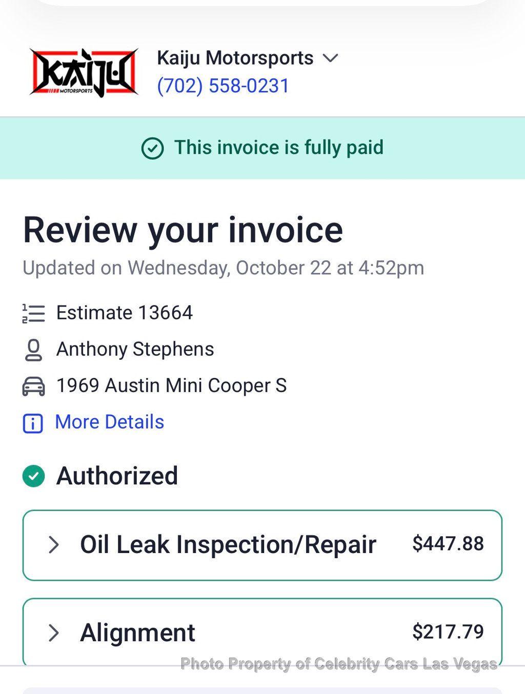 1969 MINI Morris mini cooper Restomod Honda D16 engine swap  - 22946737 - 64