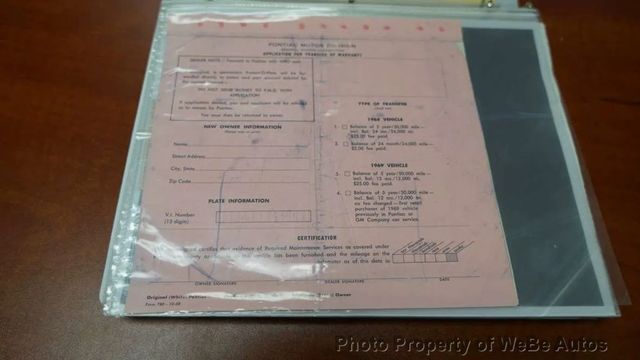1969 Pontiac Firebird Factory WQ Code For Sale - 23049764 - 55