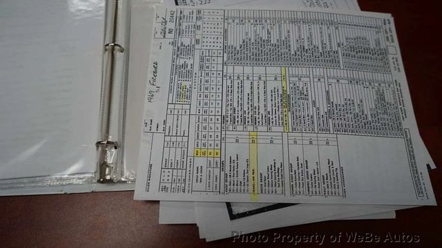 1969 Pontiac Firebird Factory WQ Code For Sale - 23049764 - 59
