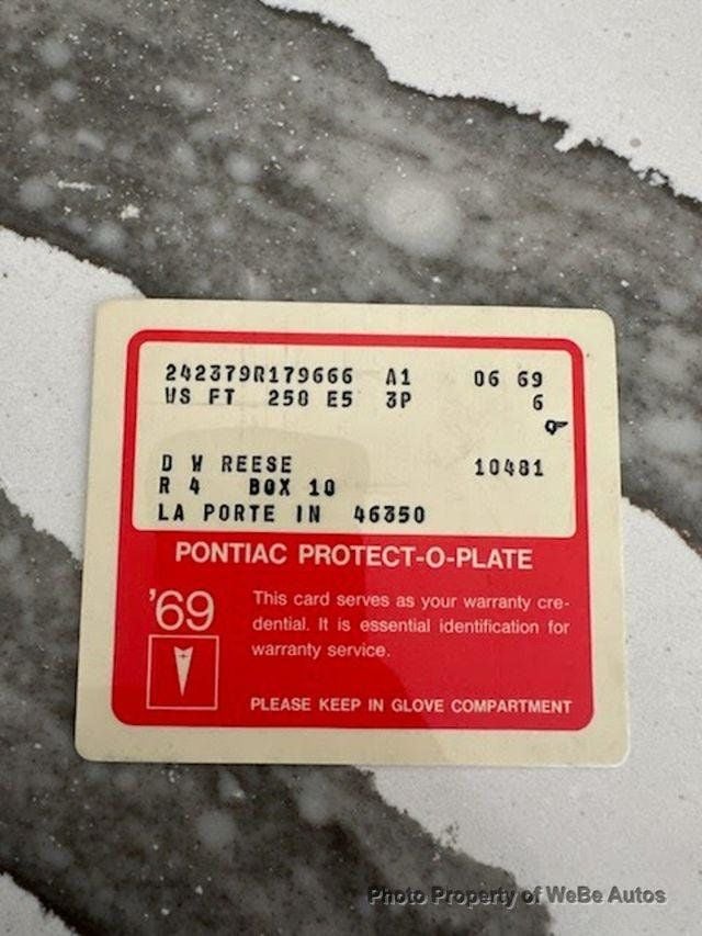 1969 Pontiac GTO Ram Air III Judge For Sale - 22992470 - 90