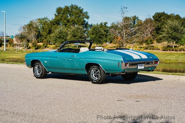 1970 Chevrolet Chevelle Convertible LS6 Frame off Restored - 22987354 - 19