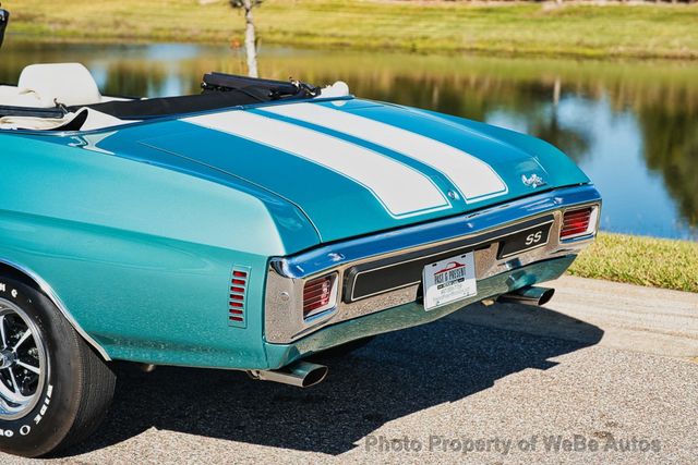 1970 Chevrolet Chevelle Convertible LS6 Frame off Restored - 22987354 - 31