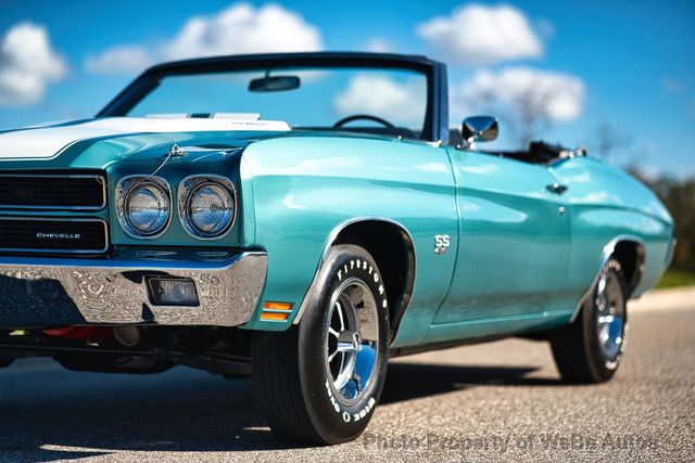 1970 Chevrolet Chevelle Convertible LS6 Frame off Restored - 22987354 - 36